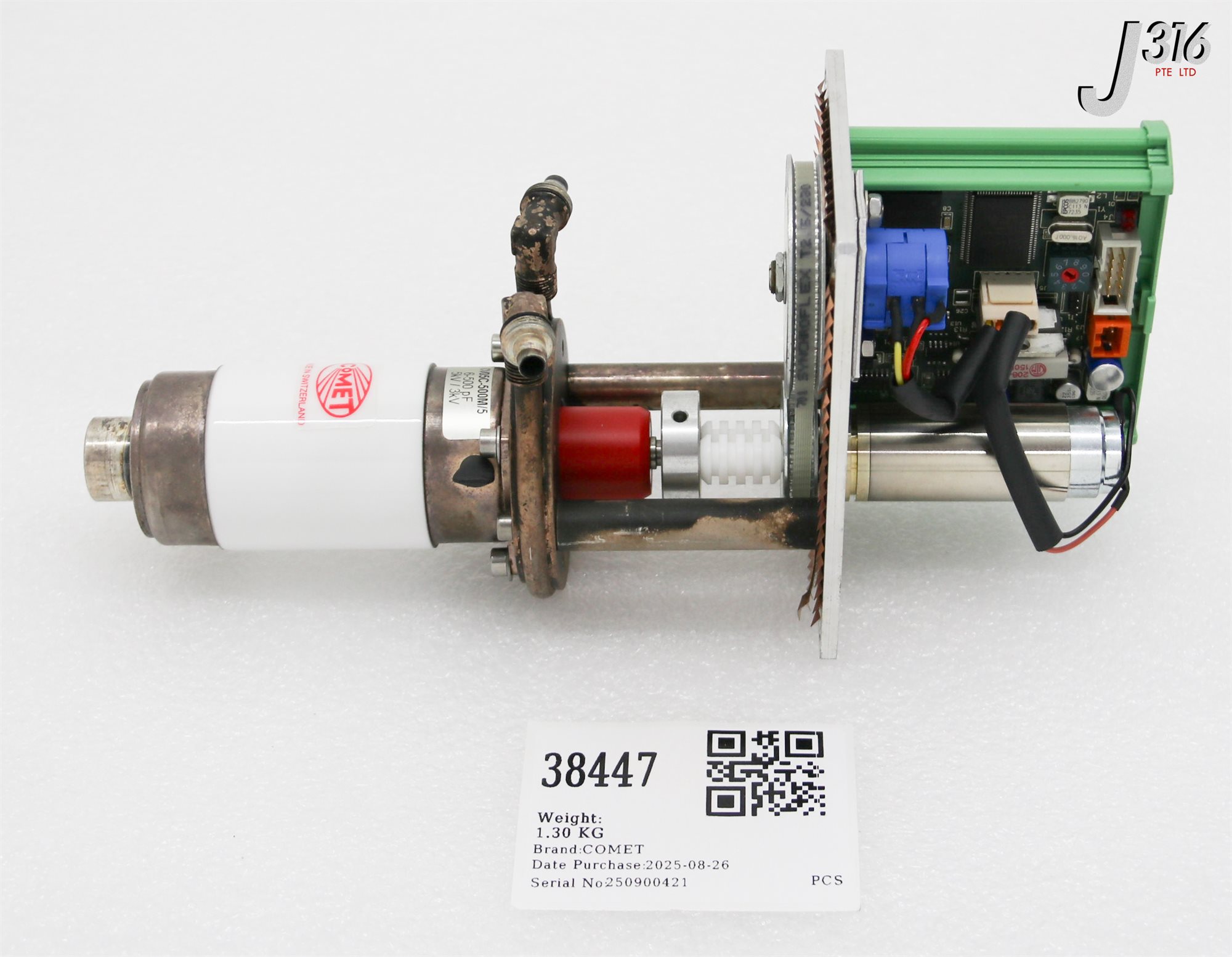 I**Ｎ 38447 COMET VACUUM VARIABLE CAPACITOR, 6-500PF, 5KV/3KV CV05C-500M